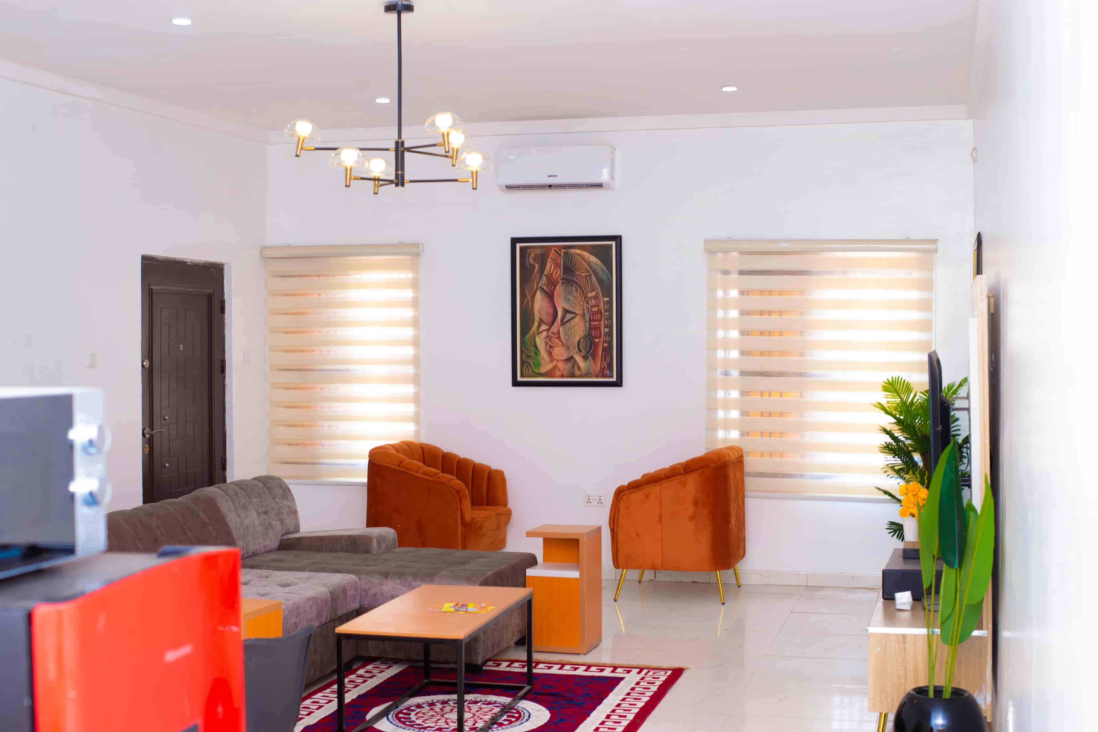 Luxury living room with elegant furniture